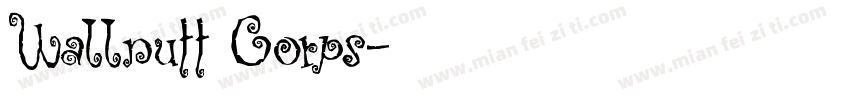 Wallnutt Corps字体转换